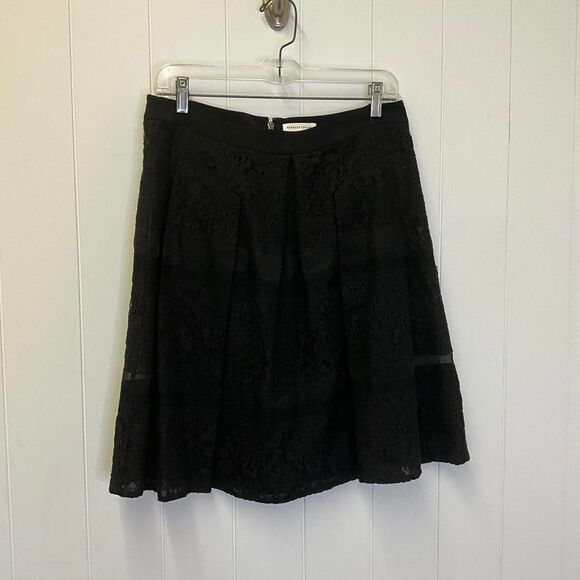 Rebecca Taylor Women's Size 10 Black Lace Tiered Mini Skirt Evening Night Out - Picture 1 of 8